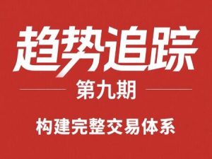 【精品课程】《趋势追踪精华版（九期）构建完整交易体系 期货课程》网盘课程下载-爱雅微课