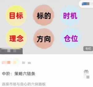 【雲奎】《雲奎三部曲:中阶策略六链条,连接市场与自心的六块踏板》网盘课程下载-爱雅微课