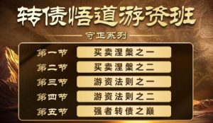 【卓妍】《卓妍高阶悟道课 可转债课程》网盘课程下载-爱雅微课
